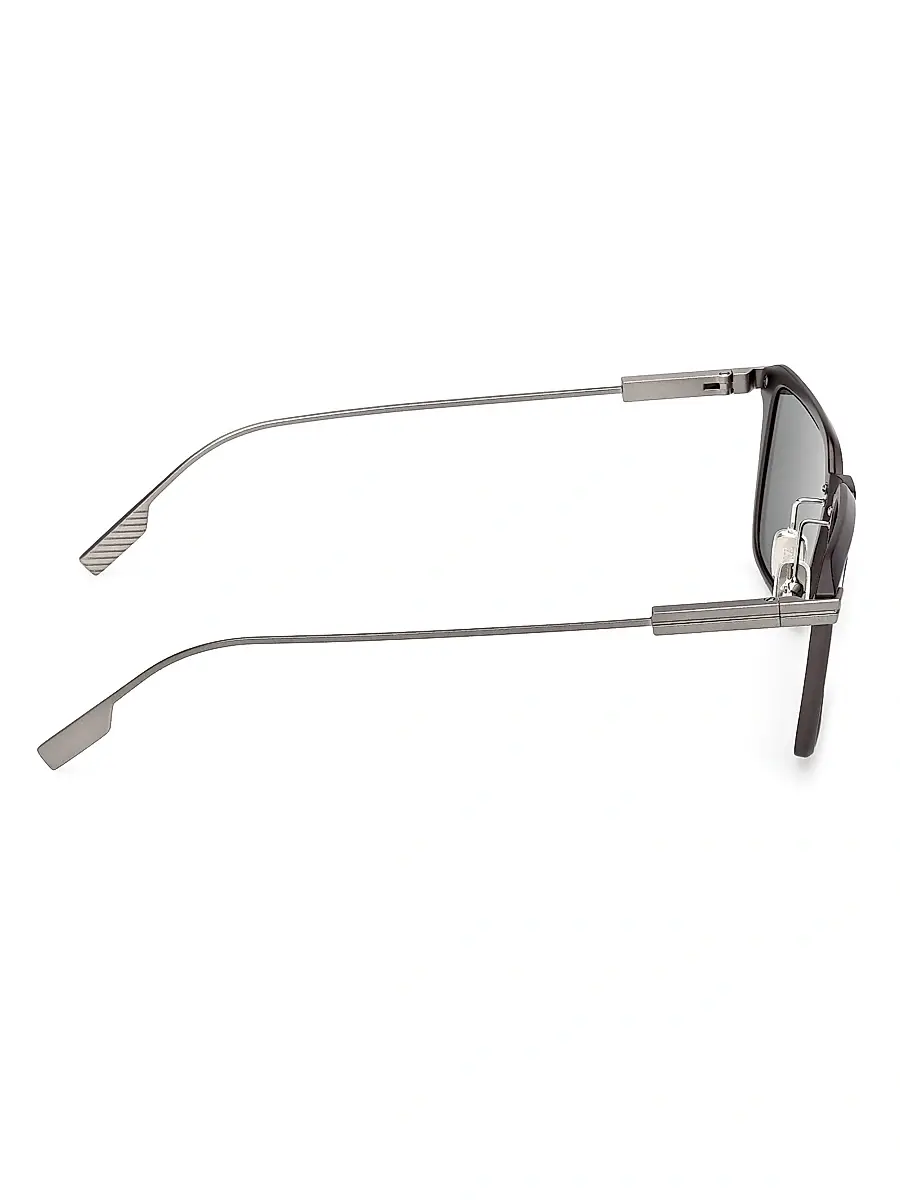 Zegna Men's 55MM Square Sunglasses | Thumbnail 7