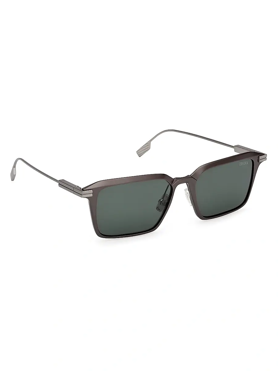 Zegna Men's 55MM Square Sunglasses | Thumbnail 8
