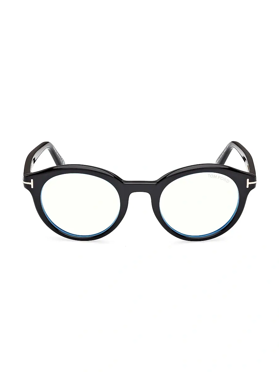 Tom Ford Men's 50MM Round Optical Eyeglasses | Thumbnail 2 Tom Ford Men's 50MM Round Optical Eyeglasses | Thumbnail 2