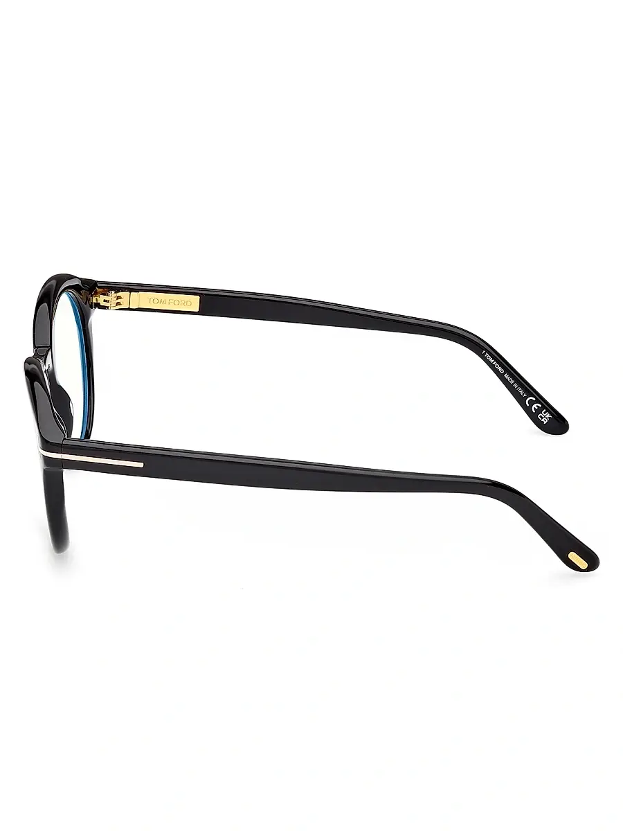 Tom Ford Men's 50MM Round Optical Eyeglasses | Thumbnail 3 Tom Ford Men's 50MM Round Optical Eyeglasses | Thumbnail 3