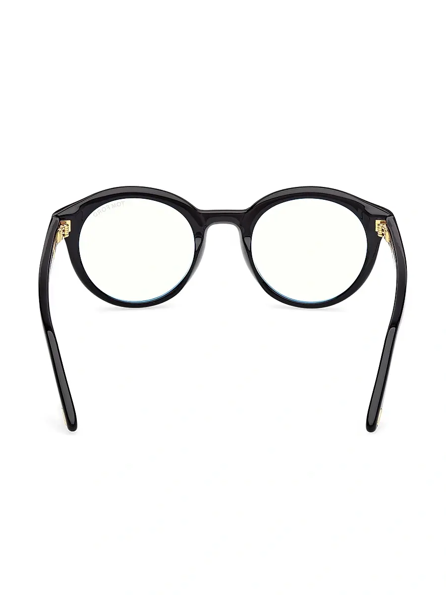 Tom Ford Men's 50MM Round Optical Eyeglasses | Thumbnail 5 Tom Ford Men's 50MM Round Optical Eyeglasses | Thumbnail 5