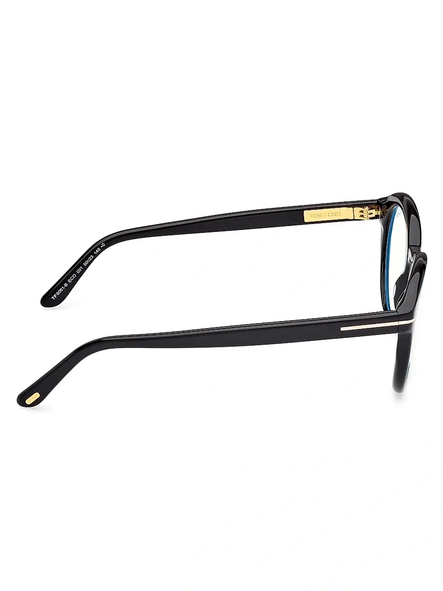 Tom Ford Men's 50MM Round Optical Eyeglasses | Thumbnail 7 Tom Ford Men's 50MM Round Optical Eyeglasses | Thumbnail 7