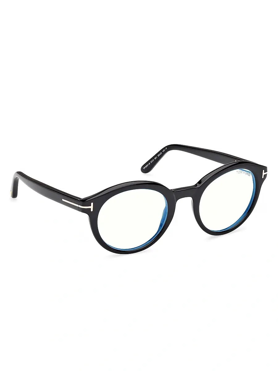 Tom Ford Men's 50MM Round Optical Eyeglasses | Thumbnail 8 Tom Ford Men's 50MM Round Optical Eyeglasses | Thumbnail 8