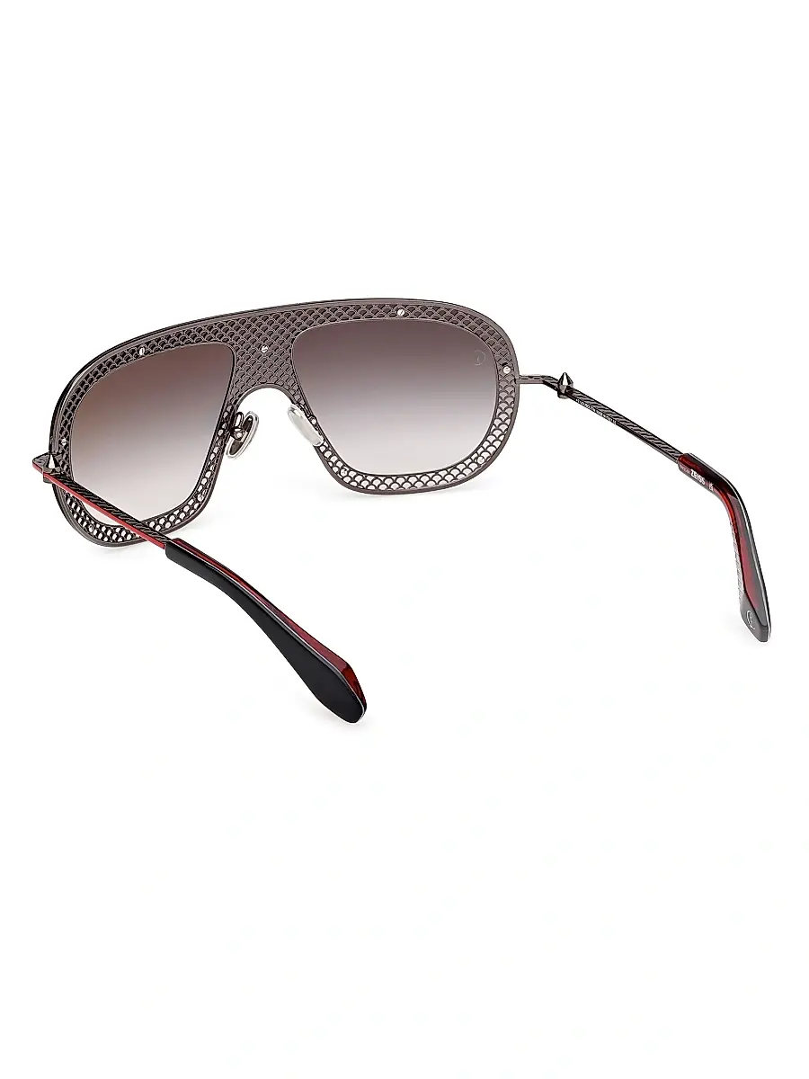 Christian Louboutin Men's Aviator Sunglasses - Black Red Black | Thumbnail 4 Christian Louboutin Men's Aviator Sunglasses - Black Red Black | Thumbnail 4