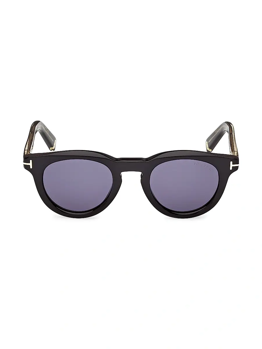 Tom Ford Men's Icon 47MM Round Sunglasses | Thumbnail 2 Tom Ford Men's Icon 47MM Round Sunglasses | Thumbnail 2