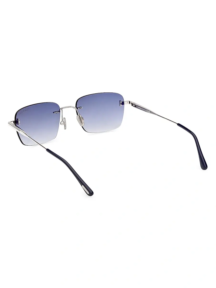 Tom Ford Men's Jake-02 54MM Rimless Rectangular Sunglasses | Thumbnail 4 Tom Ford Men's Jake-02 54MM Rimless Rectangular Sunglasses | Thumbnail 4
