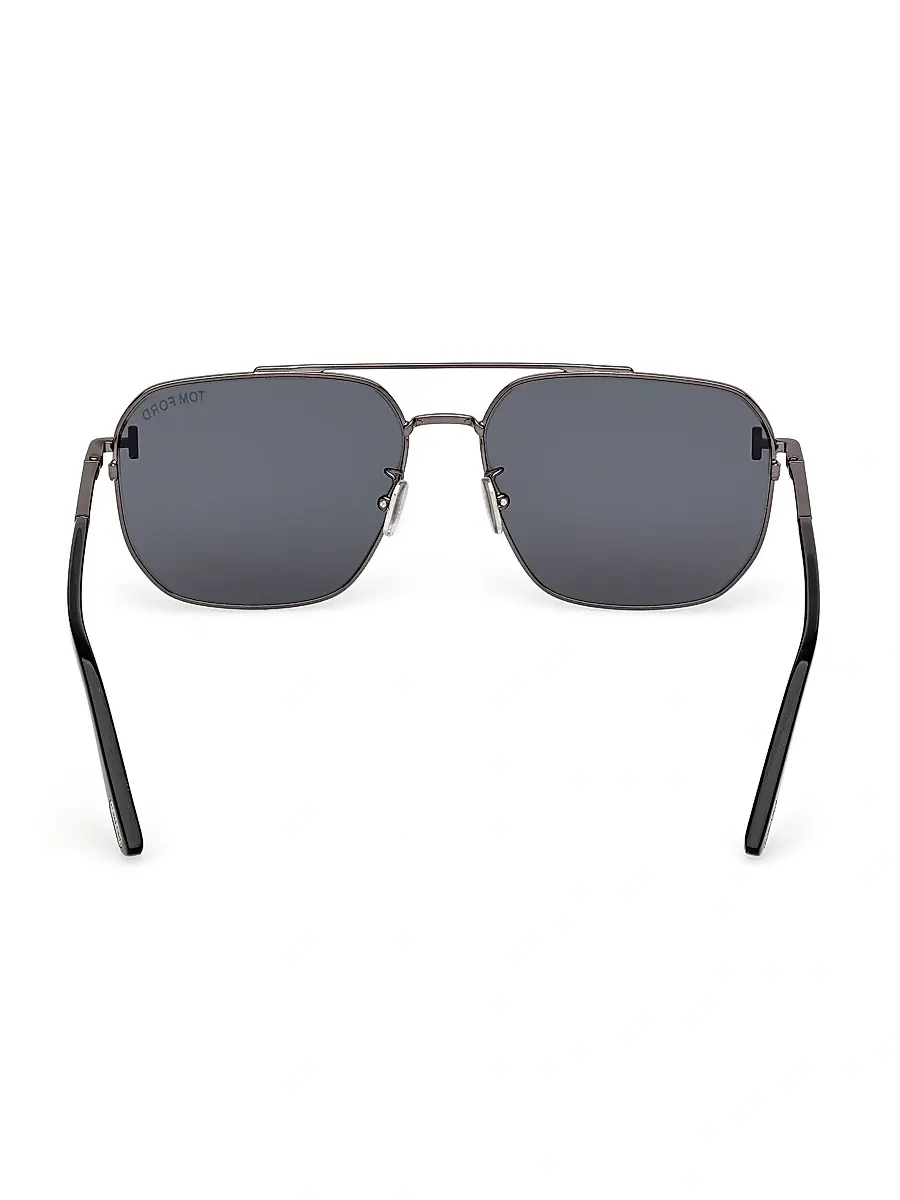 Tom Ford Men's 61MM Aviator Sunglasses | Thumbnail 5 Tom Ford Men's 61MM Aviator Sunglasses | Thumbnail 5