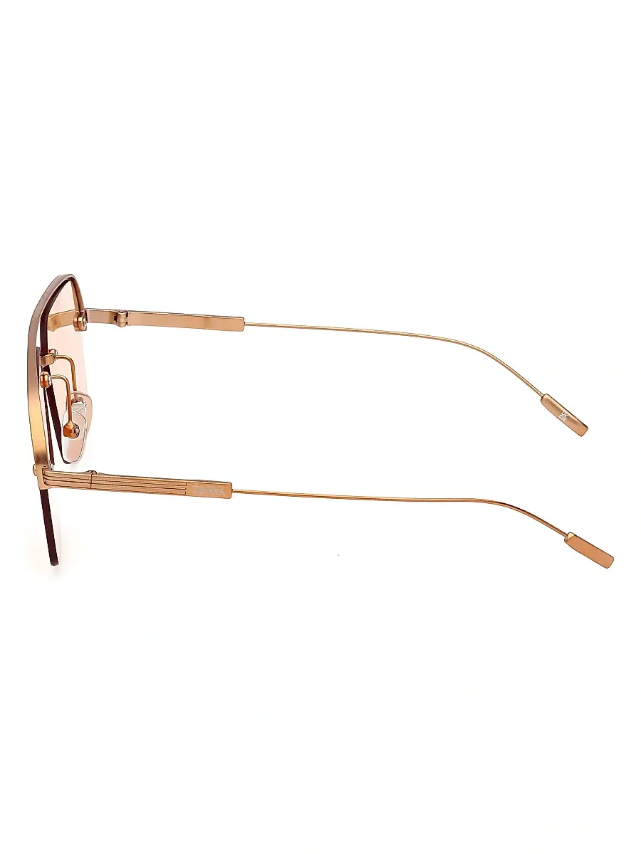 Zegna Men's 57MM Plastic Aviator Sunglasses | Thumbnail 4