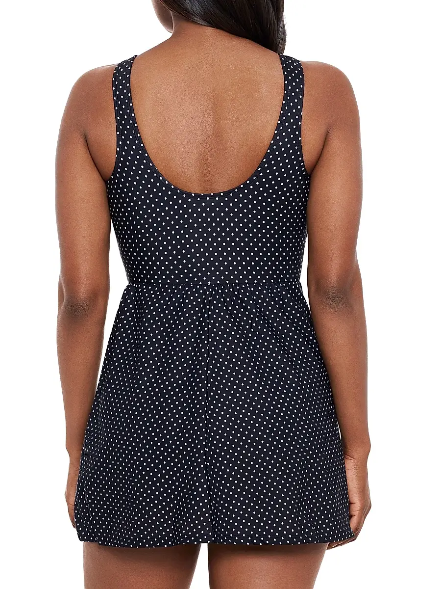 Miraclesuit Swim Women's Pin Point Marais Polka Dot Swim Dress | Thumbnail 4 Miraclesuit Swim Women's Pin Point Marais Polka Dot Swim Dress | Thumbnail 4