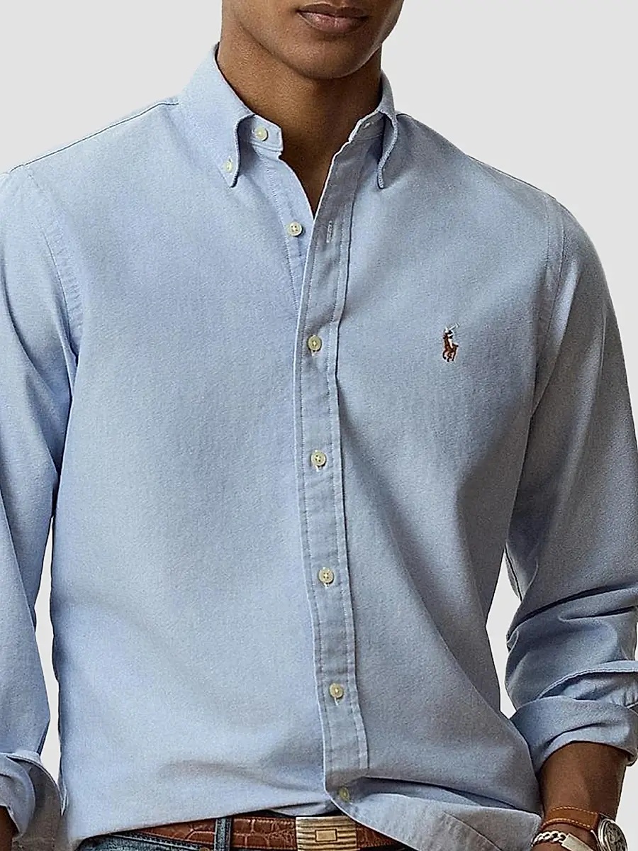 Polo Ralph Lauren Men's Garment-Dyed Classic-Fit Oxford Shirt | Thumbnail 9