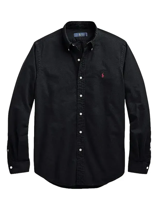 Men's Garment-Dyed Classic-Fit Oxford Shirt