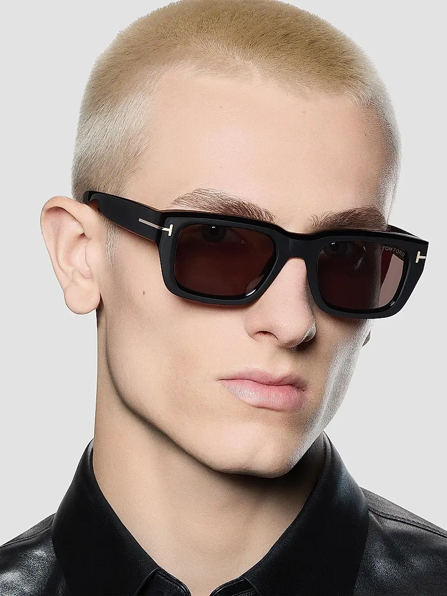 Tom Ford Men's Icon 52MM Rectangular Sunglasses | Thumbnail 9 Tom Ford Men's Icon 52MM Rectangular Sunglasses | Thumbnail 9