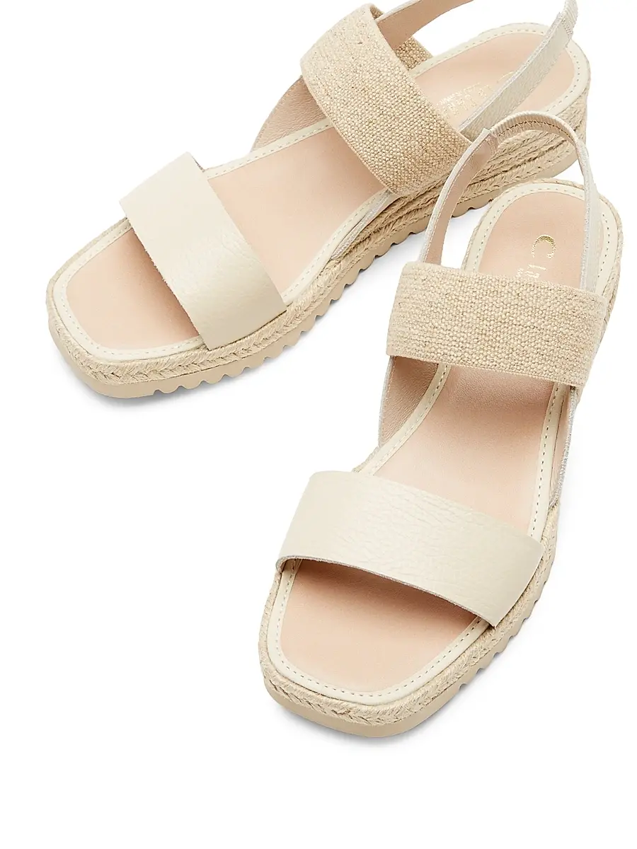 La Canadienne Women's Rowena 40MM Leather Espadrille Sandals | Thumbnail 3 La Canadienne Women's Rowena 40MM Leather Espadrille Sandals | Thumbnail 3