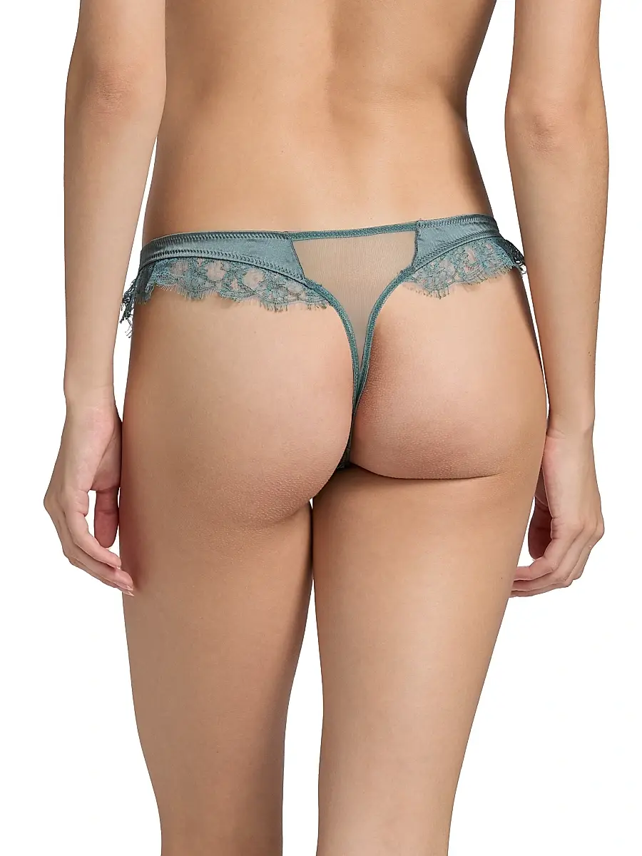 Kiki de Montparnasse Women's Lace Inset Thong | Thumbnail 4 Kiki de Montparnasse Women's Lace Inset Thong | Thumbnail 4