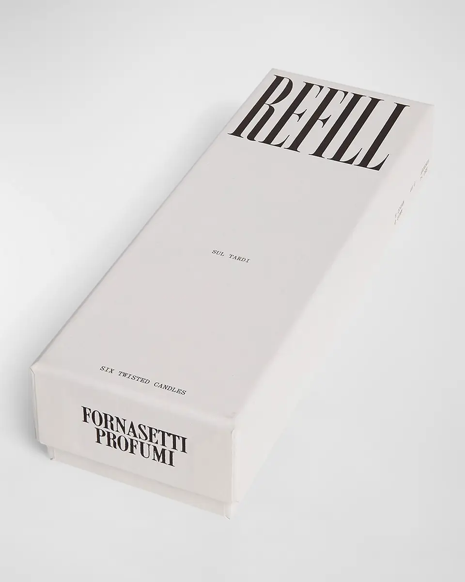 FORNASETTI Sul Tardi Candles - Set of 6, 46g | Thumbnail 2 FORNASETTI Sul Tardi Candles - Set of 6, 46g | Thumbnail 2