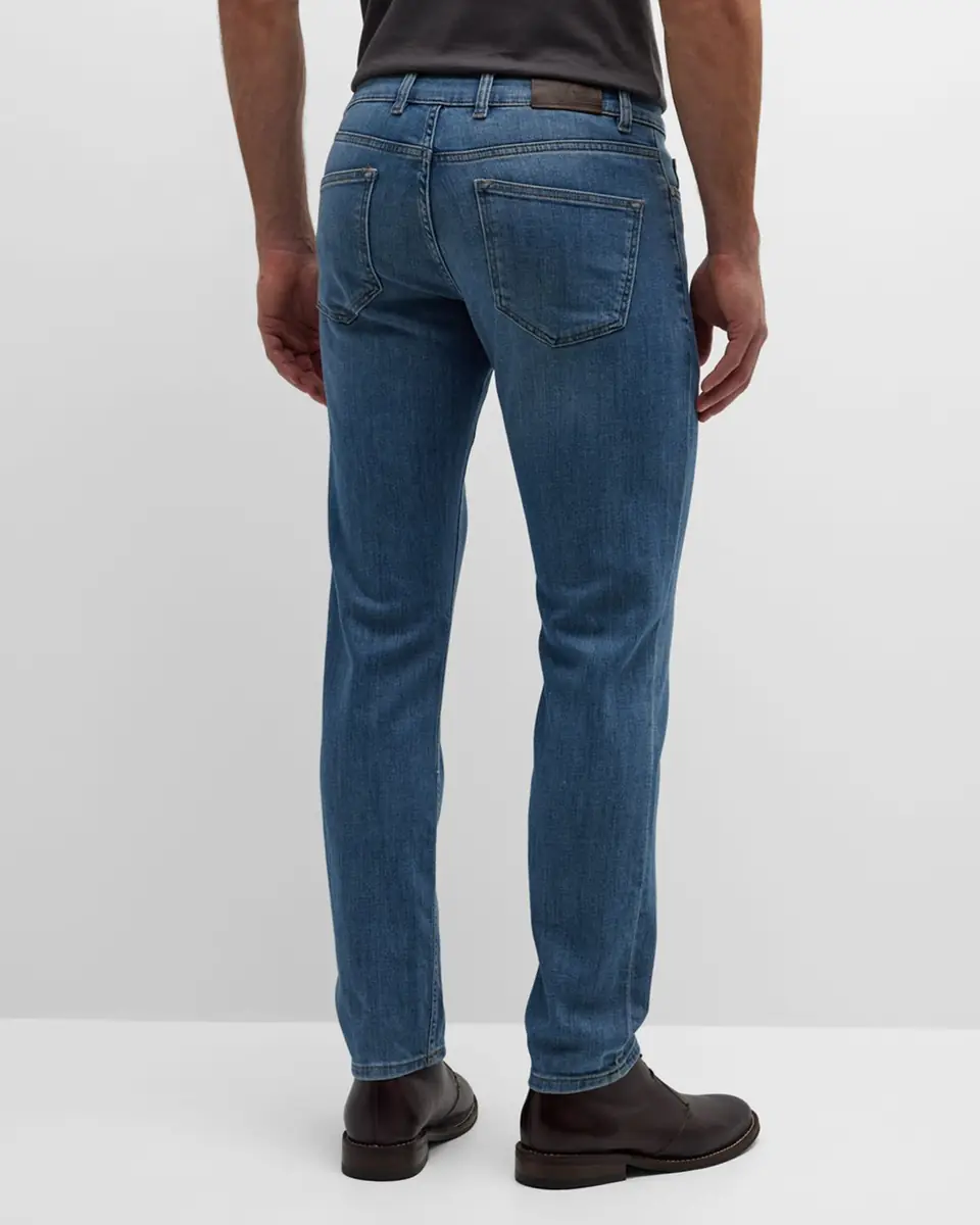 Peter Millar Men's Stretch Denim 5-Pocket Jeans | Thumbnail 3