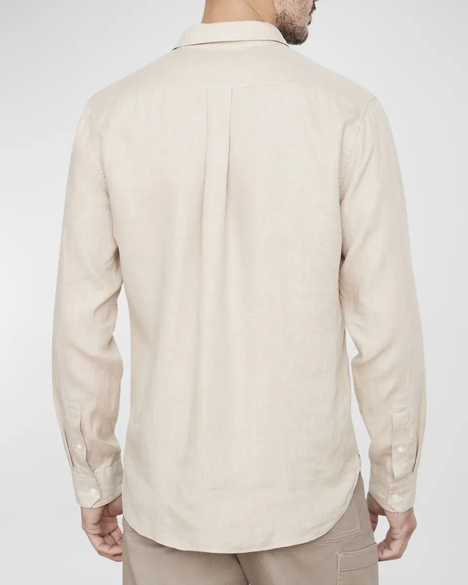 Vince Men's Linen Sport Shirt | Thumbnail 3