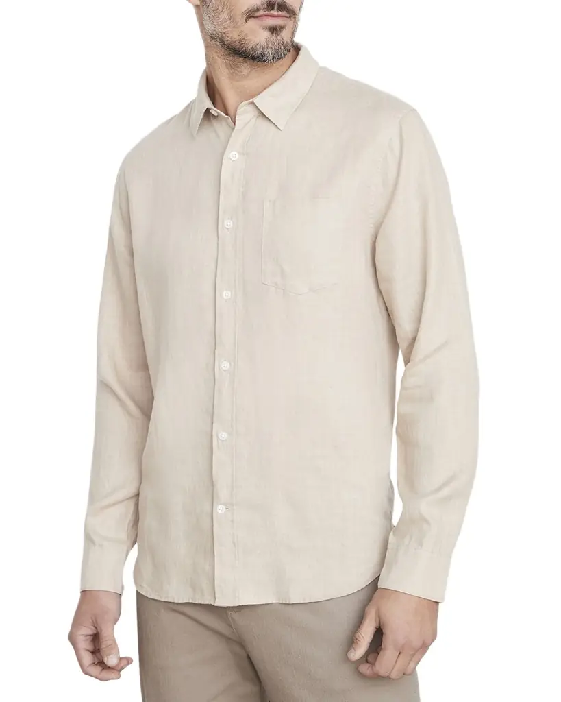 Vince Men's Linen Sport Shirt | Image 1 Vince Men's Linen Sport Shirt | Image 1