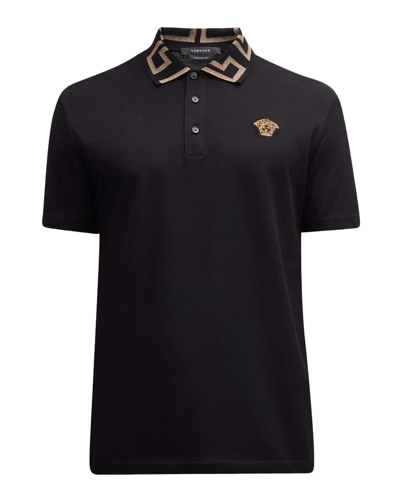 Men's Greca-Collar Polo Shirt Men's Greca-Collar Polo Shirt