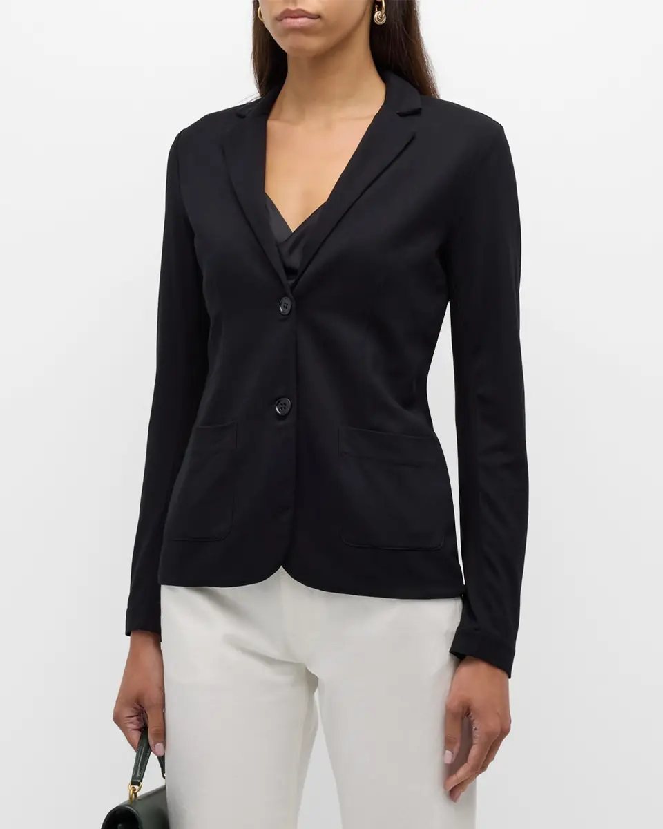 MAJESTIC FILATURES Soft Touch Two-Button Blazer | Thumbnail 4