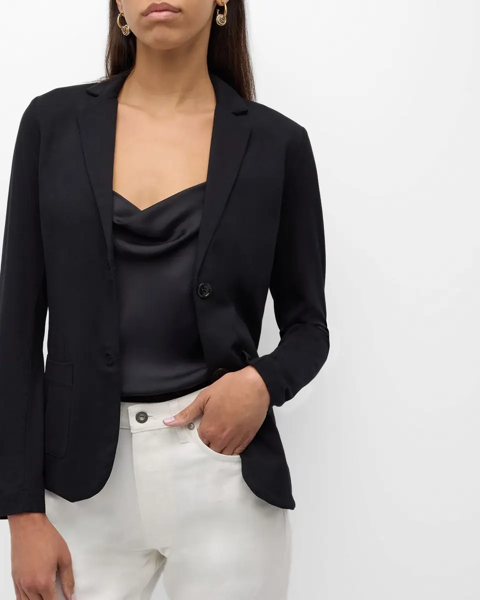 MAJESTIC FILATURES Soft Touch Two-Button Blazer | Thumbnail 7