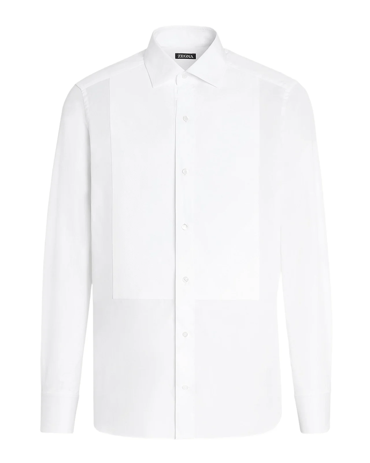 Zegna Men's Formal Piquet Evening Shirt