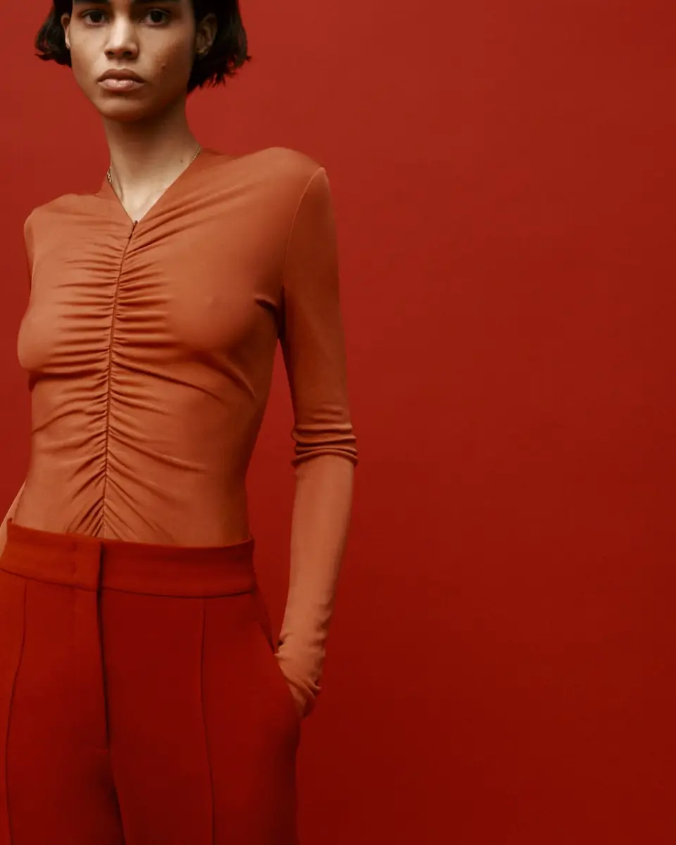 Another Tomorrow Doppio Wide-Leg Pants | Thumbnail 4