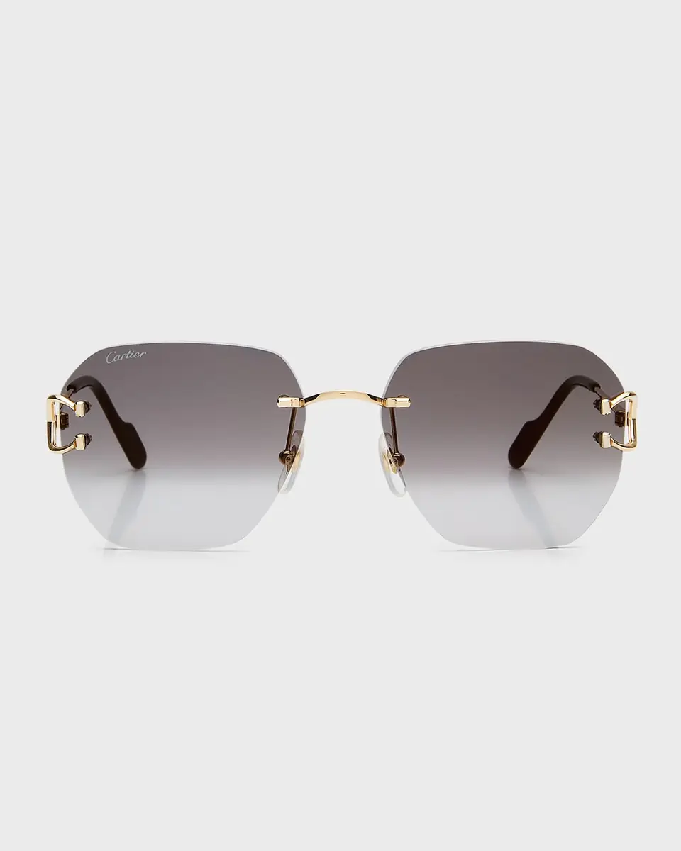 Cartier Rimless Square Metal Sunglasses | Thumbnail 3 Cartier Rimless Square Metal Sunglasses | Thumbnail 3