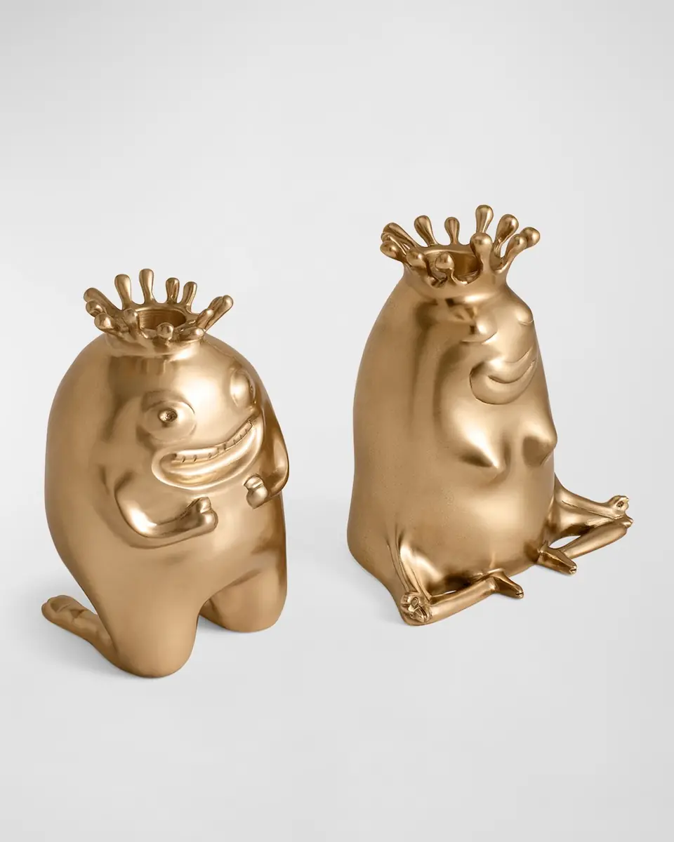 L'Objet Haas King & Queen Candlesticks, Set of 2 | Thumbnail 2