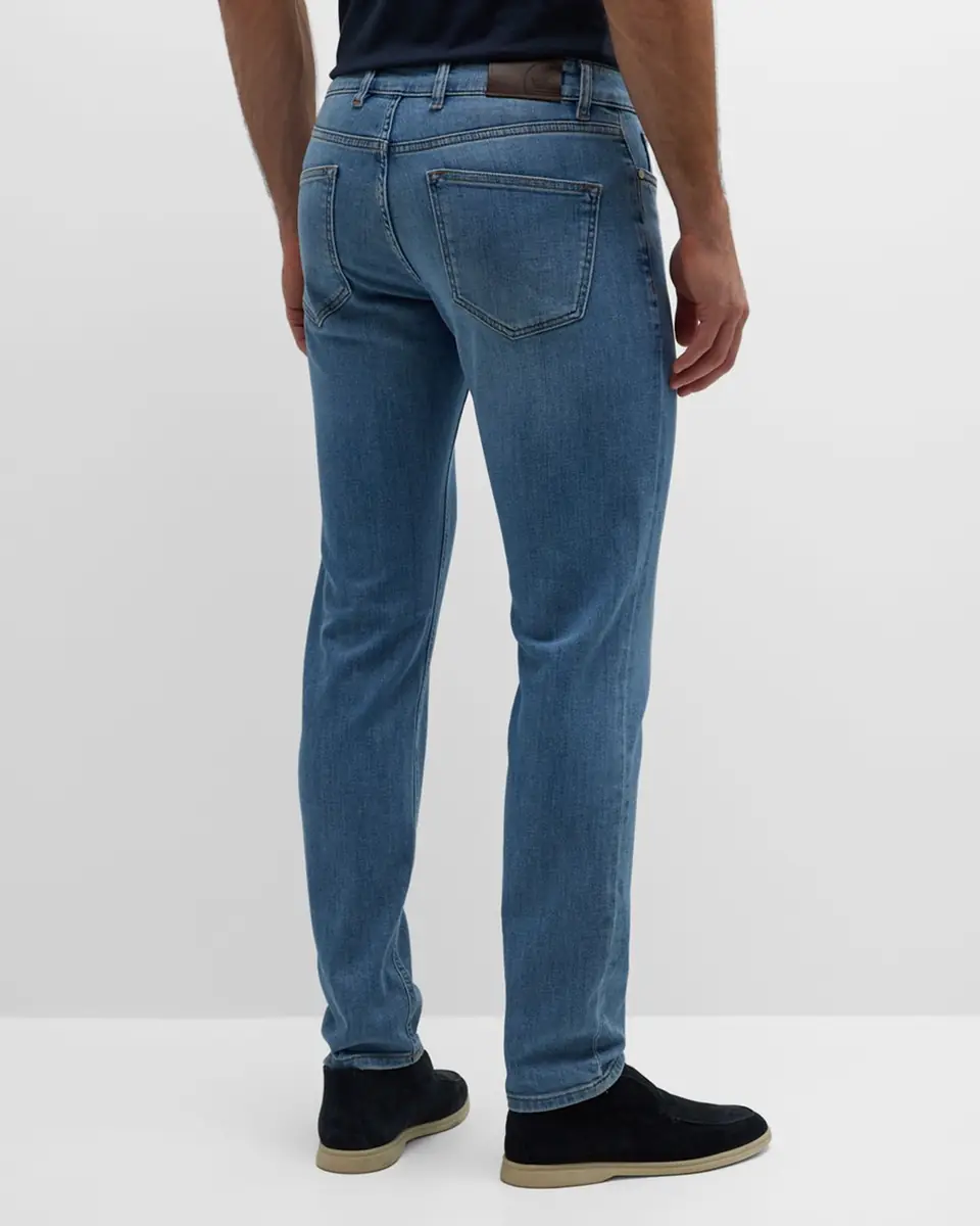 Peter Millar Men's Stretch Denim 5-Pocket Jeans | Thumbnail 3 Peter Millar Men's Stretch Denim 5-Pocket Jeans | Thumbnail 3