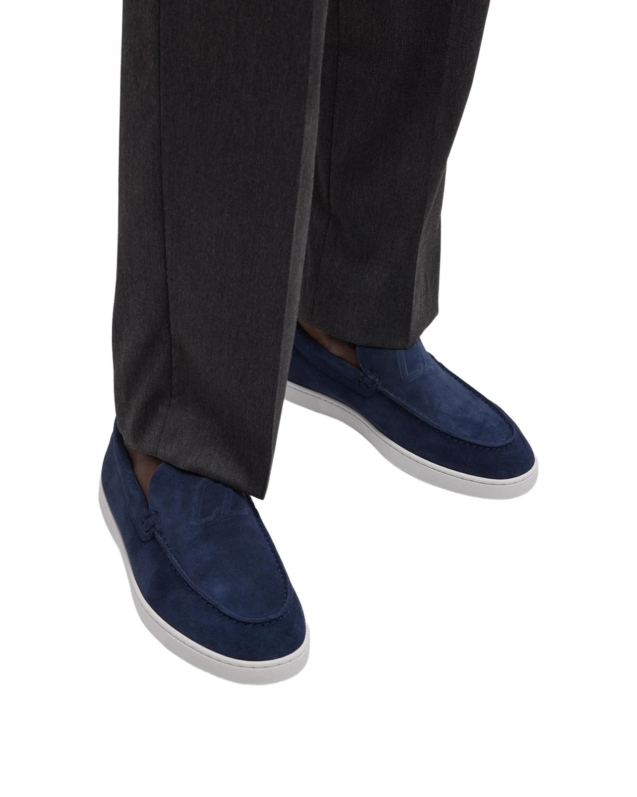 Christian Louboutin Men's Varsiboat Red Sole Leather Boat Shoes
