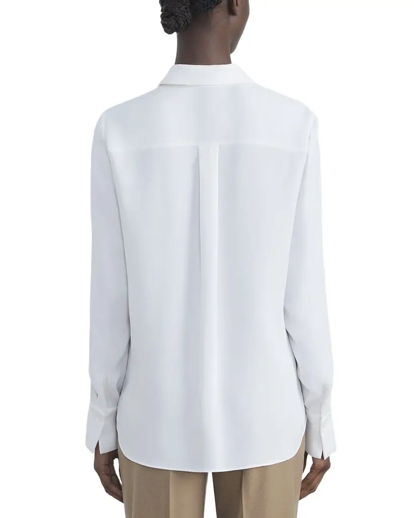Lafayette 148 New York Scottie Silk Button-Down Blouse | Image 1 Lafayette 148 New York Scottie Silk Button-Down Blouse | Image 1