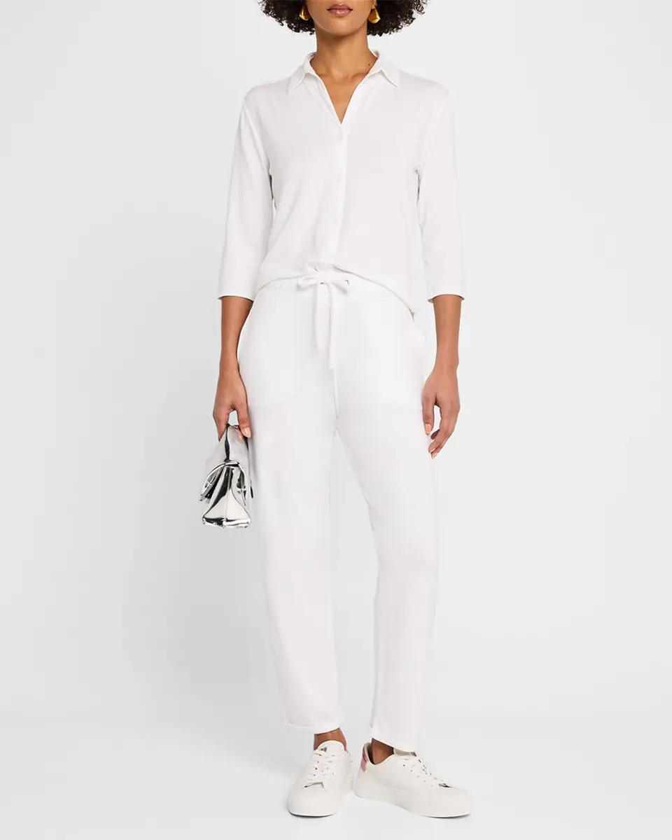 MAJESTIC FILATURES French Terry Cuffed Drawstring Pants | Thumbnail 2 MAJESTIC FILATURES French Terry Cuffed Drawstring Pants | Thumbnail 2