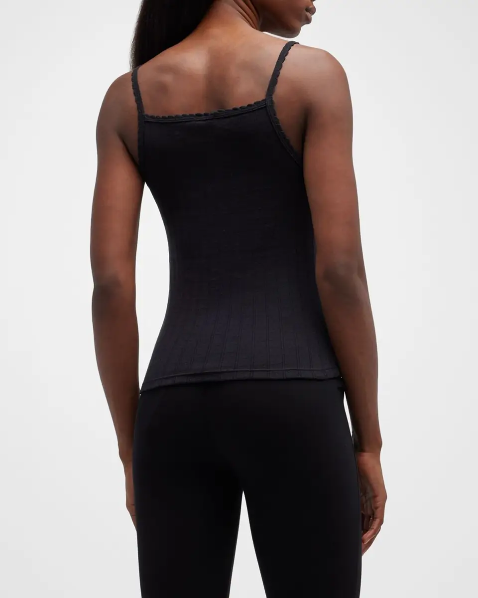 LESET Cotton Pointelle Scalloped Tank Top | Thumbnail 6 LESET Cotton Pointelle Scalloped Tank Top | Thumbnail 6