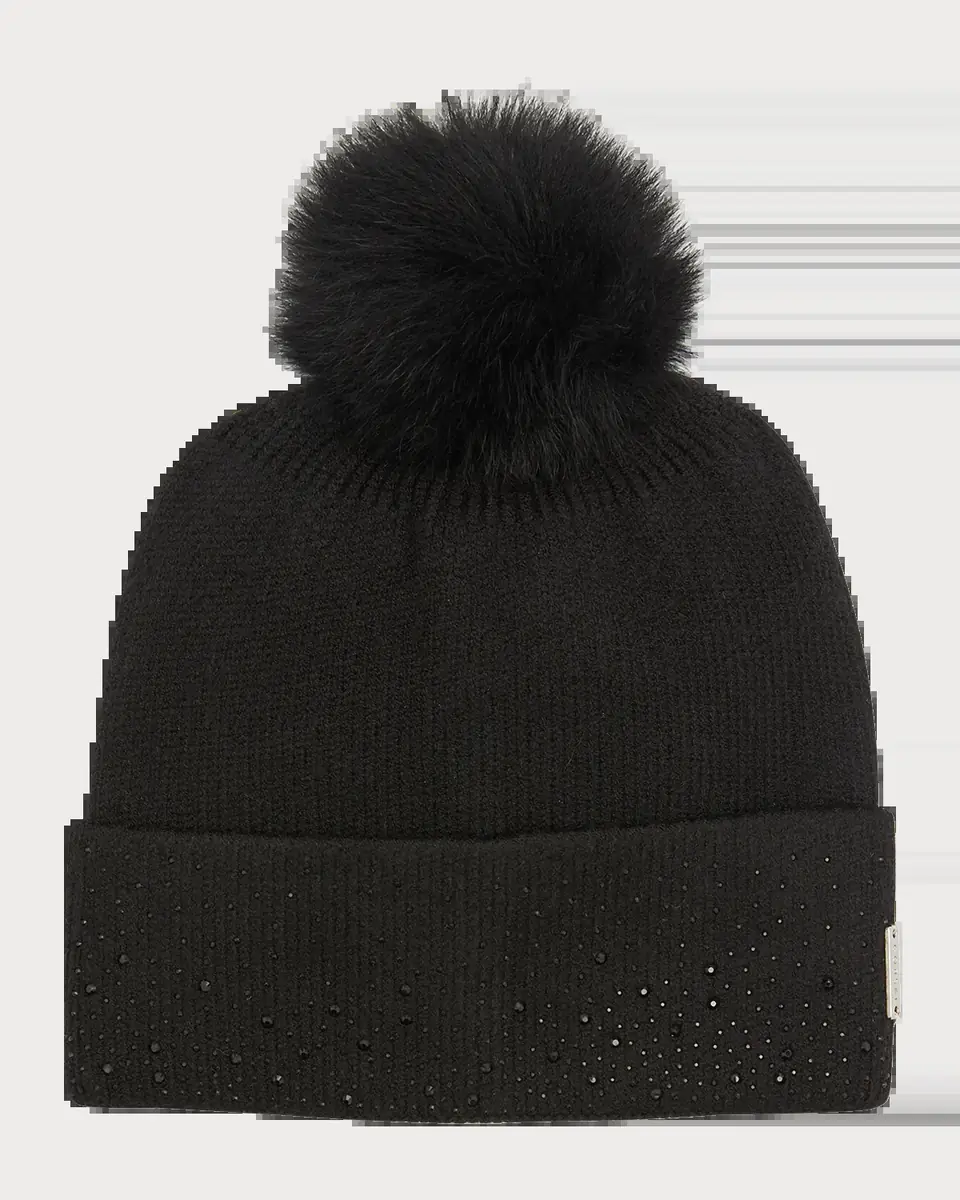 Gorski Embellished Toscana Lamb Pom Knit Beanie | Thumbnail 2