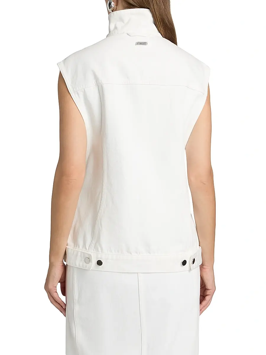 Et Ochs Women's Sylas Denim Belted Vest Top | Thumbnail 5