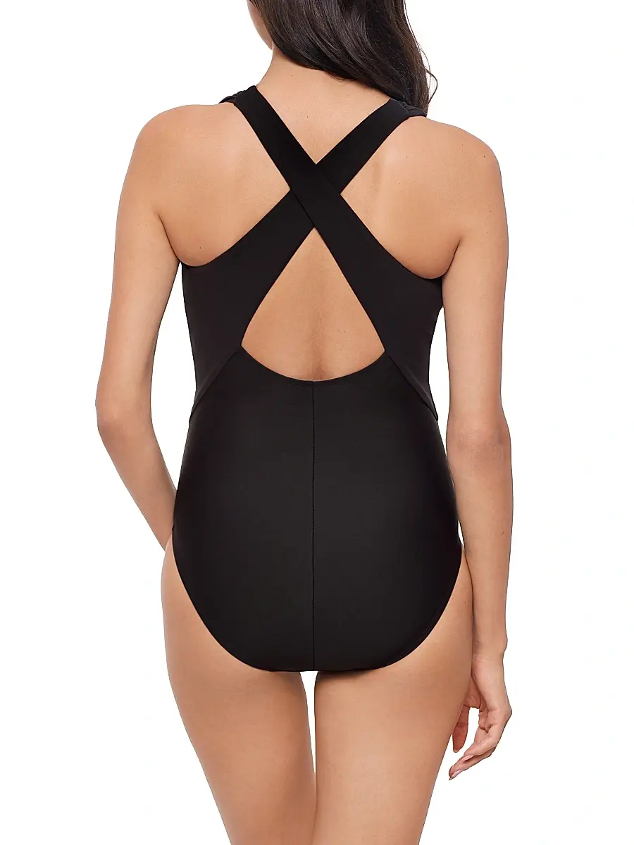 Magicsuit Women's Solid Halle Colorblocked One-Piece Swimsuit | Thumbnail 4 Magicsuit Women's Solid Halle Colorblocked One-Piece Swimsuit | Thumbnail 4