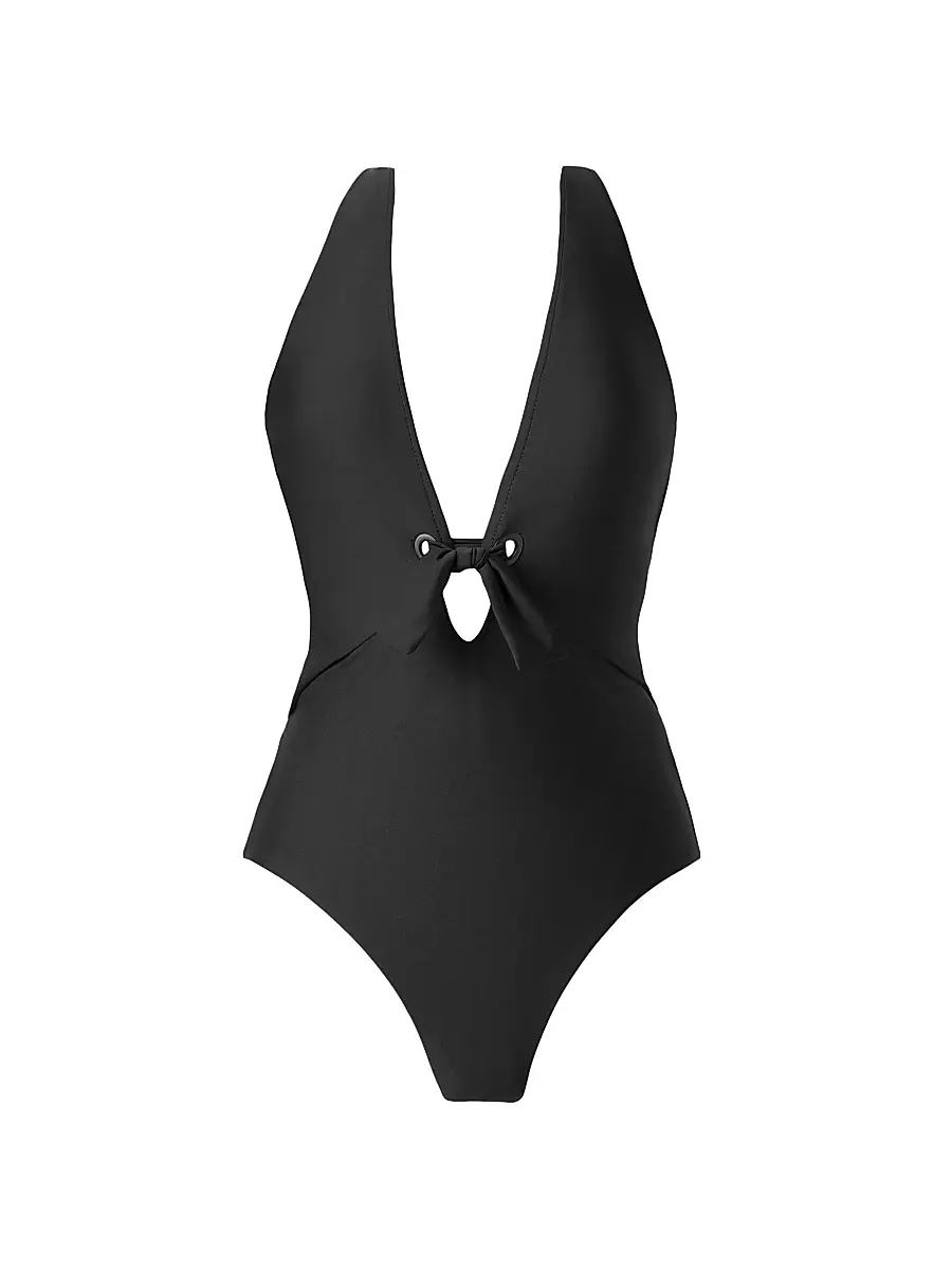 Magicsuit Women's Solid Halle Colorblocked One-Piece Swimsuit - Black | Image 1 Magicsuit Women's Solid Halle Colorblocked One-Piece Swimsuit - Black | Image 1