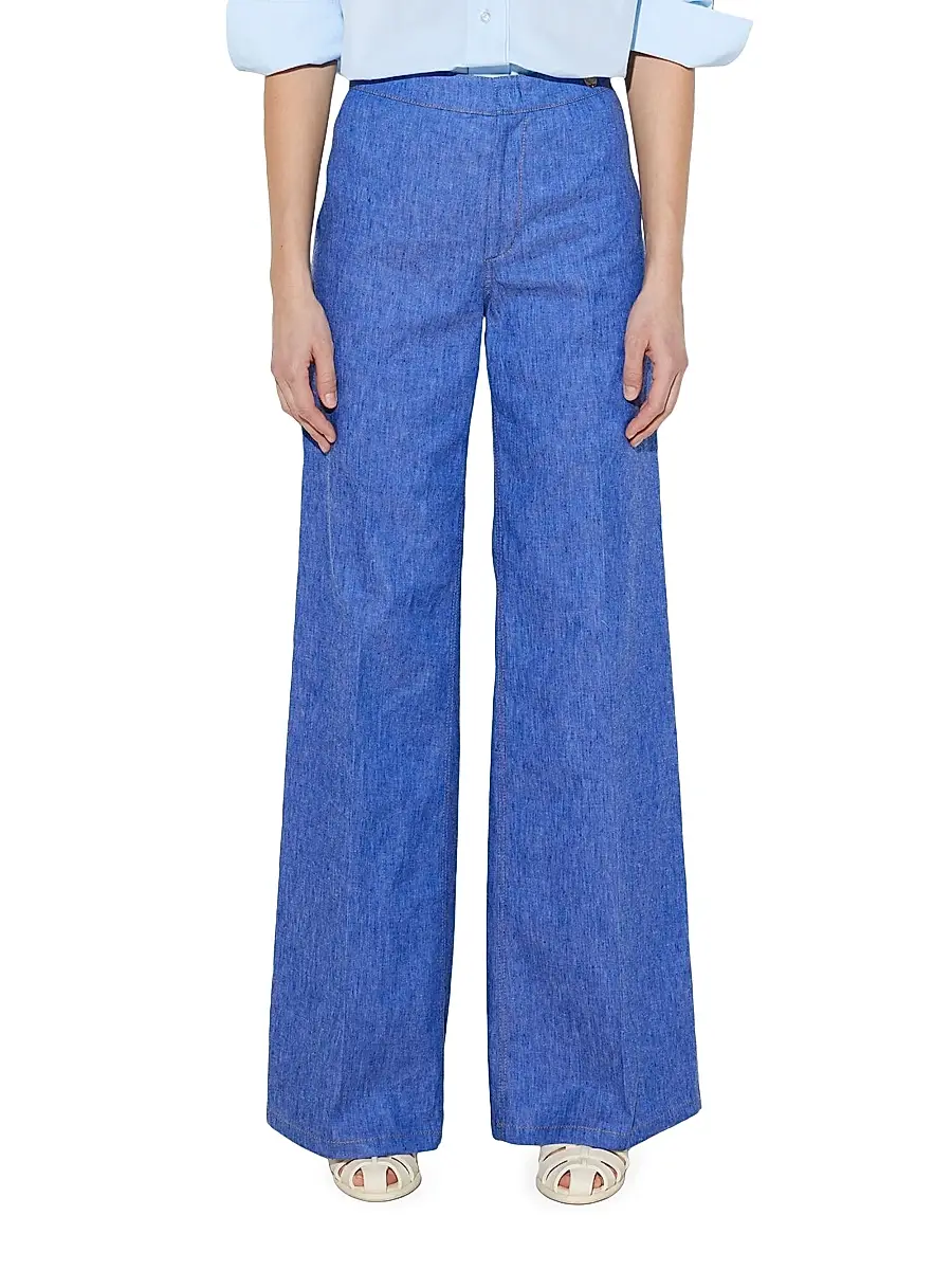 CALLAS MILANO Women's Jane - Stretch Denim Flare-leg High Waist Jeans | Thumbnail 2 CALLAS MILANO Women's Jane - Stretch Denim Flare-leg High Waist Jeans | Thumbnail 2