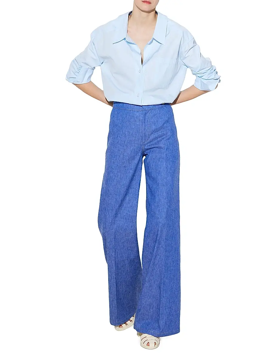 CALLAS MILANO Women's Jane - Stretch Denim Flare-leg High Waist Jeans | Thumbnail 4 CALLAS MILANO Women's Jane - Stretch Denim Flare-leg High Waist Jeans | Thumbnail 4