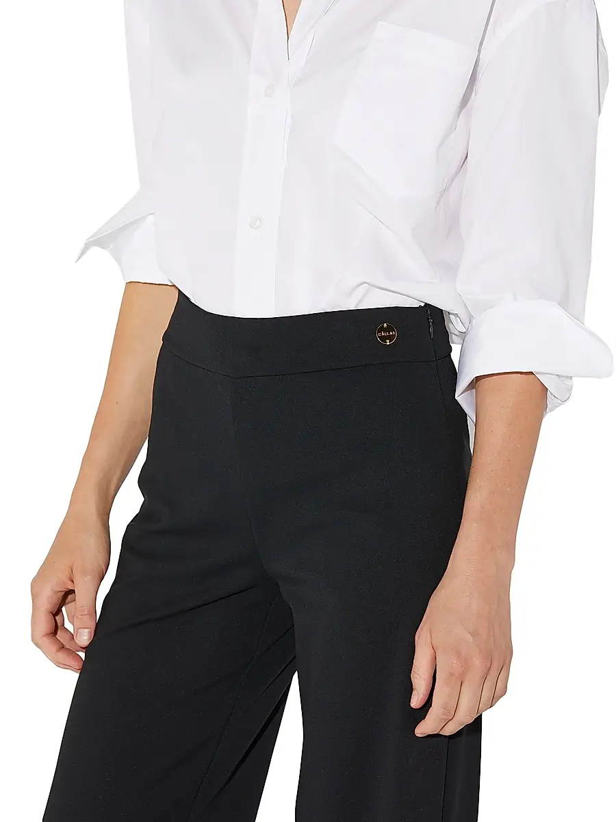CALLAS MILANO Women's Anouk - Stretch Jersey Wide Leg A-Line Pants | Thumbnail 5 CALLAS MILANO Women's Anouk - Stretch Jersey Wide Leg A-Line Pants | Thumbnail 5