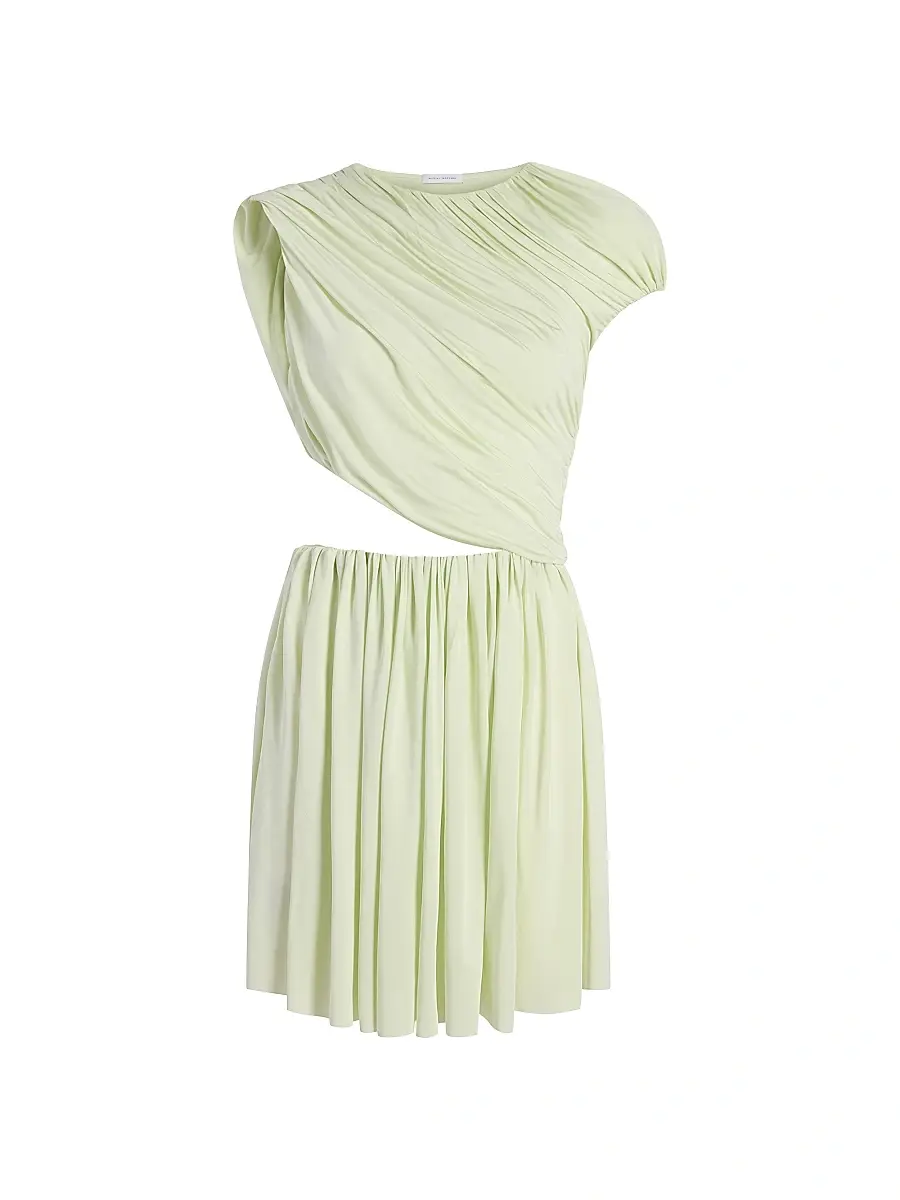Marina Moscone Women's Draped Jersey Mini Dress - Hemlock | Image 1 Marina Moscone Women's Draped Jersey Mini Dress - Hemlock | Image 1