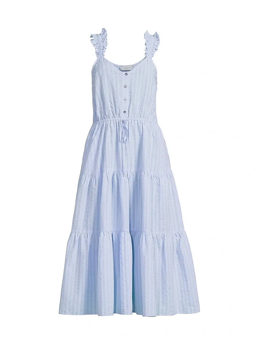 Harshman Women's Ophelia Seersucker Midi-Dress