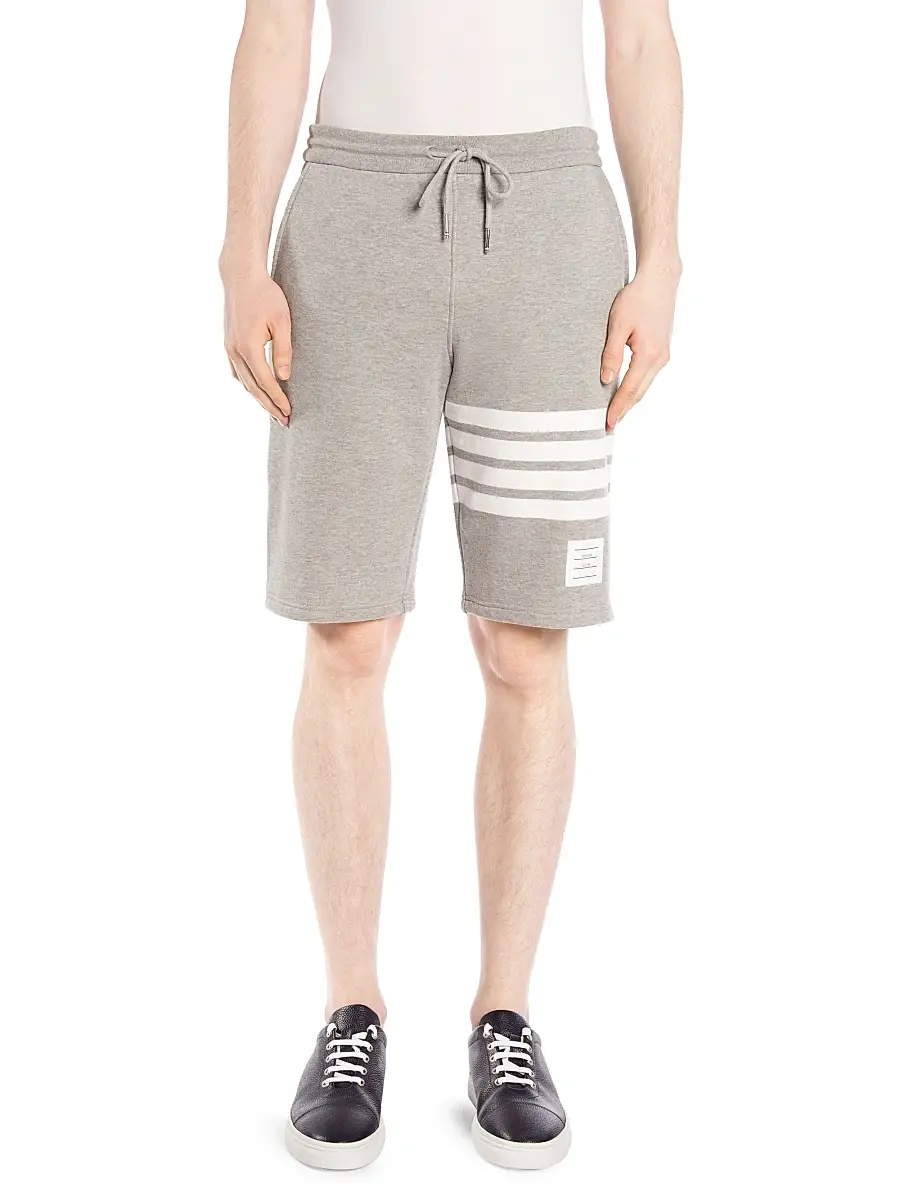 Thom Browne Men's Classic Drawstring Cotton Sweatshorts | Thumbnail 3 Thom Browne Men's Classic Drawstring Cotton Sweatshorts | Thumbnail 3