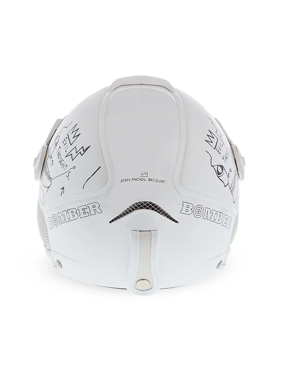 Bomber Ski Basquiat Evil Thoughts White Helmet - White | Thumbnail 2 Bomber Ski Basquiat Evil Thoughts White Helmet - White | Thumbnail 2