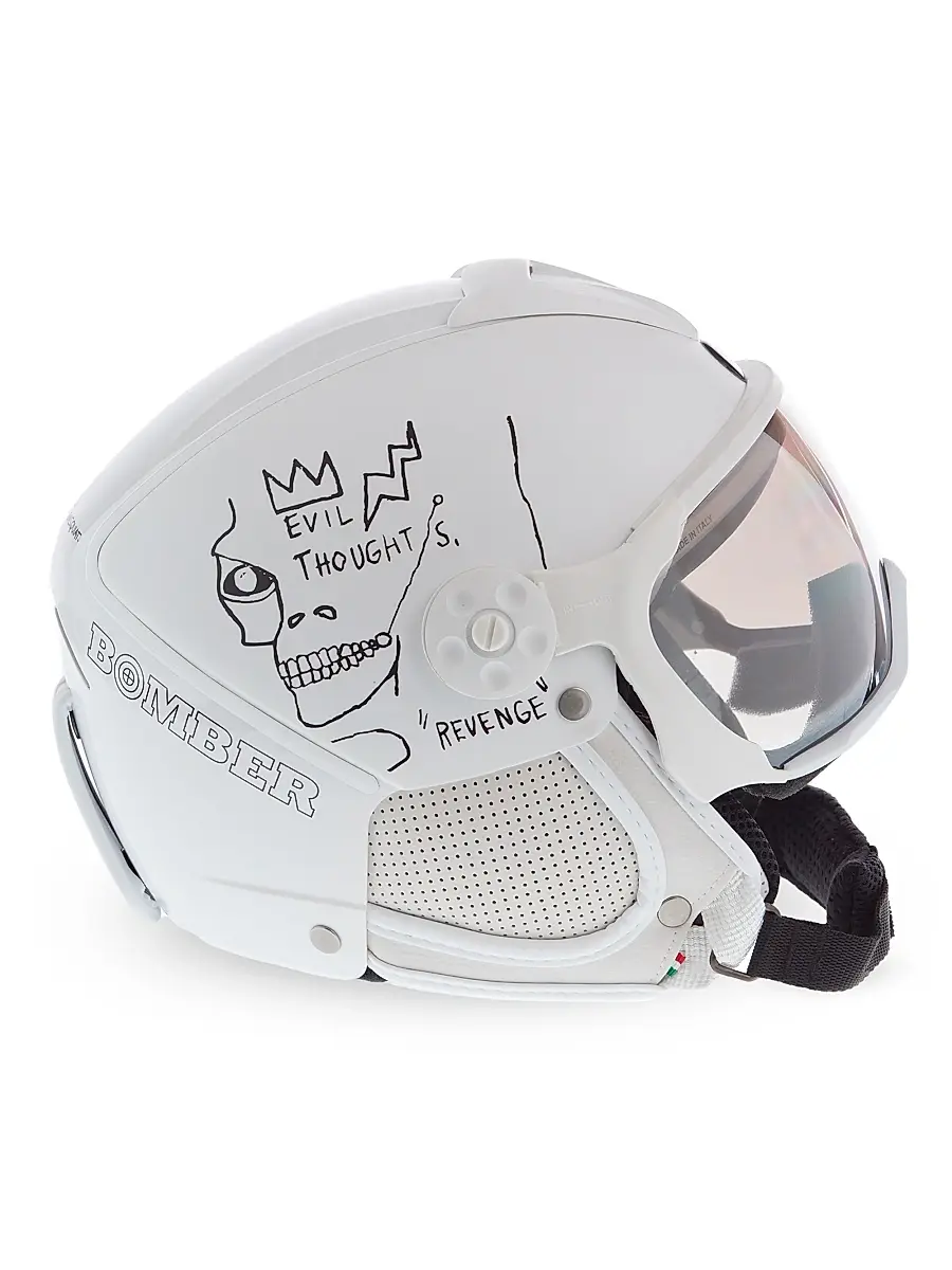 Bomber Ski Basquiat Evil Thoughts White Helmet - White | Thumbnail 3 Bomber Ski Basquiat Evil Thoughts White Helmet - White | Thumbnail 3