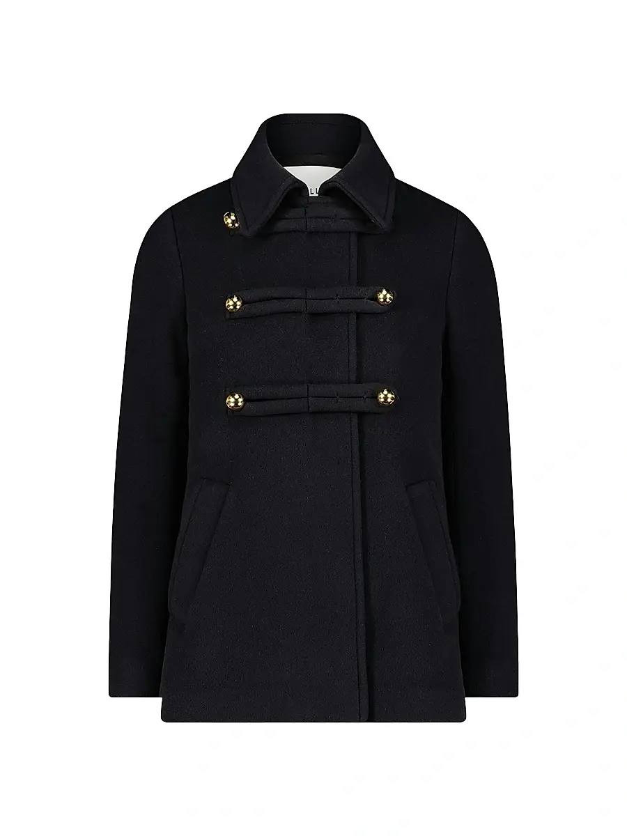 CALLAS MILANO Women's Clara - Double-Face Virgin Wool Peacoat - Black - Size 14 | Image 1 CALLAS MILANO Women's Clara - Double-Face Virgin Wool Peacoat - Black - Size 14 | Image 1