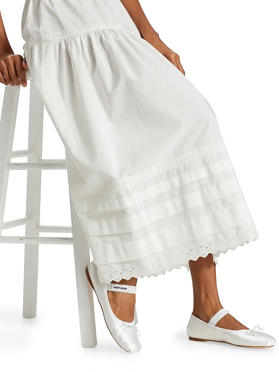 DÔEN Women's Sebastiane Tiered Cotton Maxi Skirt | Thumbnail 6 DÔEN Women's Sebastiane Tiered Cotton Maxi Skirt | Thumbnail 6