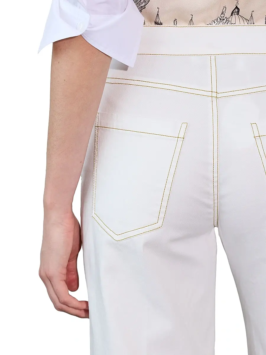 CALLAS MILANO Women's Jane Cotton Stretch Flare Trousers | Thumbnail 4 CALLAS MILANO Women's Jane Cotton Stretch Flare Trousers | Thumbnail 4