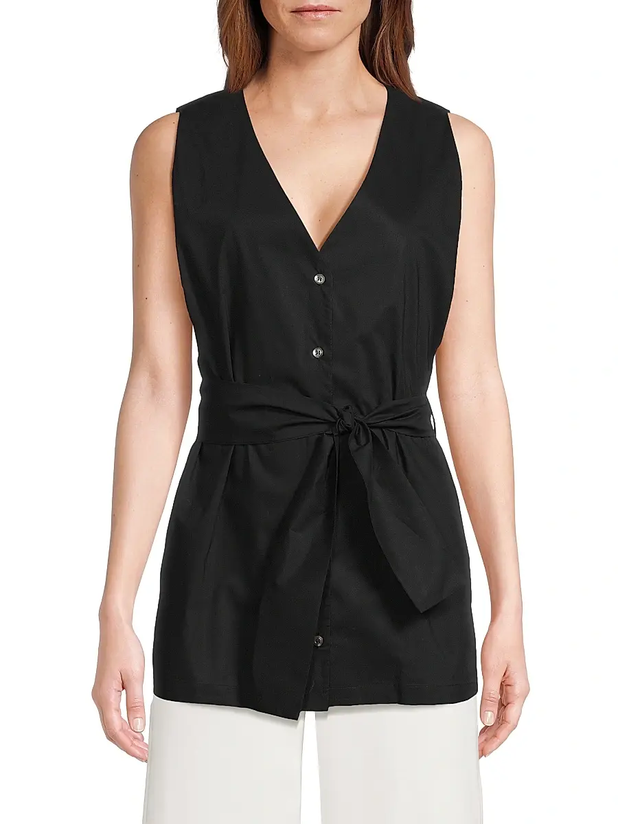 Harshman Women's Reya Belted Sleeveless Top | Thumbnail 3 Harshman Women's Reya Belted Sleeveless Top | Thumbnail 3